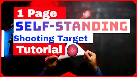 1 Page Self-Standing Target Tutorial - PrintMyTargets