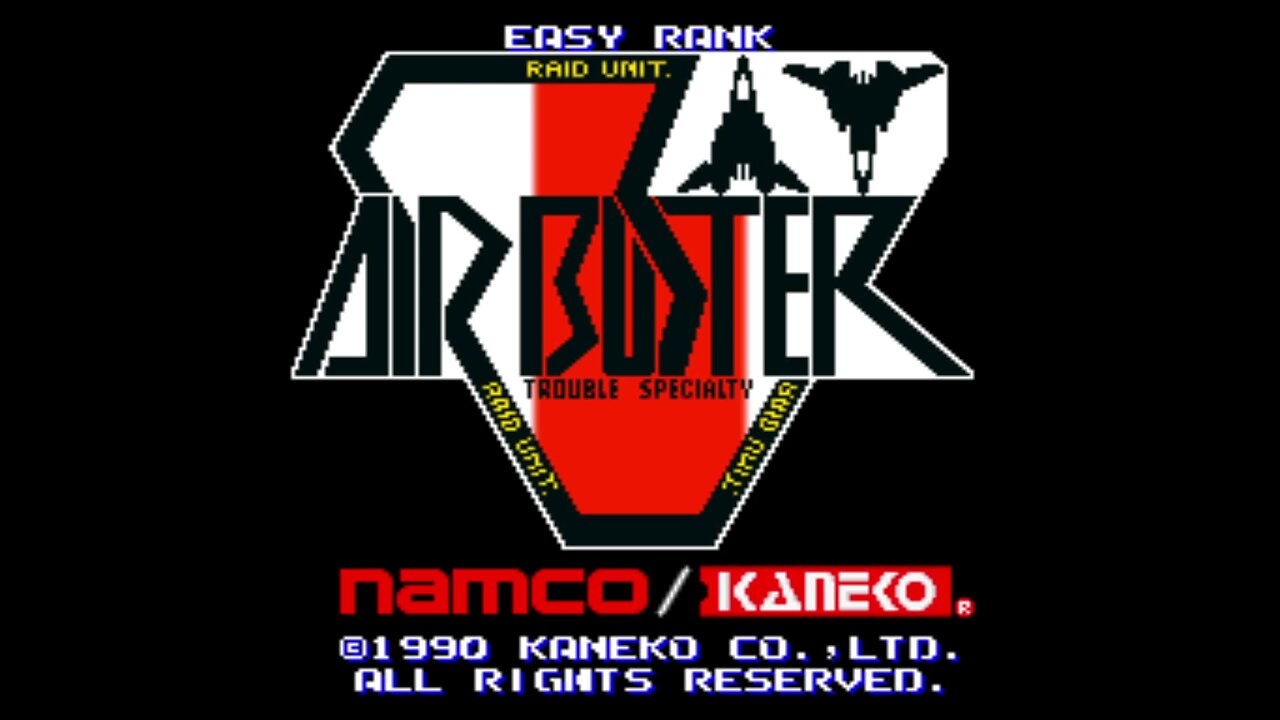 Air Buster Arcade Game, Kaneco Namco 1990, Longplay