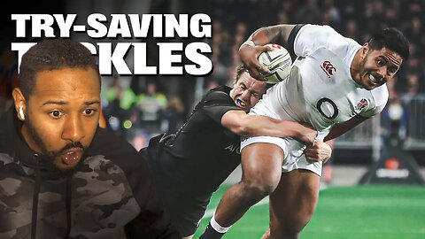 10 IMPOSSIBLE ALL BLACKS TRY-SAVING TACKLES | REACTION!!!