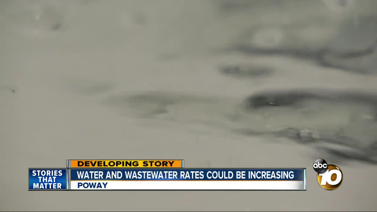 Water and wastewater rates could be increasing