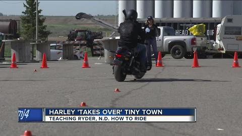 Harley 'takes over' tiny town