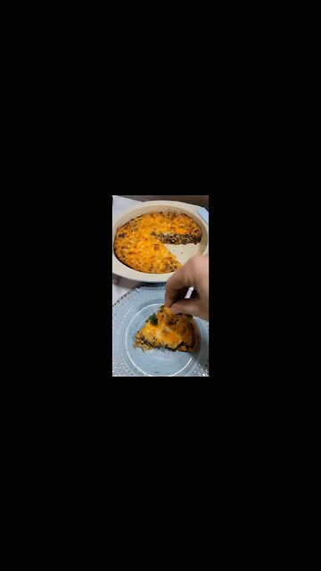 Taco Pie | keto recipes | low carb | low carb foods | low carb recipes for weight loss #Shorts