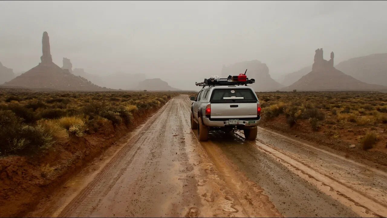 Truck Camping: TRAPPED OVERNIGHT by FLOOD WATERS At Bears Ears National Monument