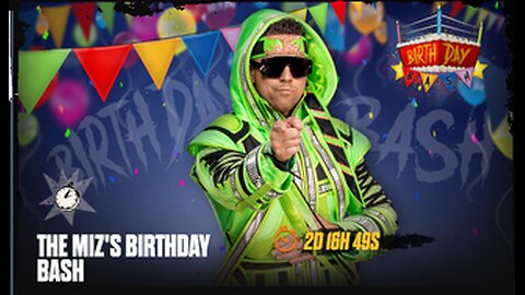 WWE 2K24 MYFACTION LIVE EVENTS THE MIZ'S BIRTHDAY BASH