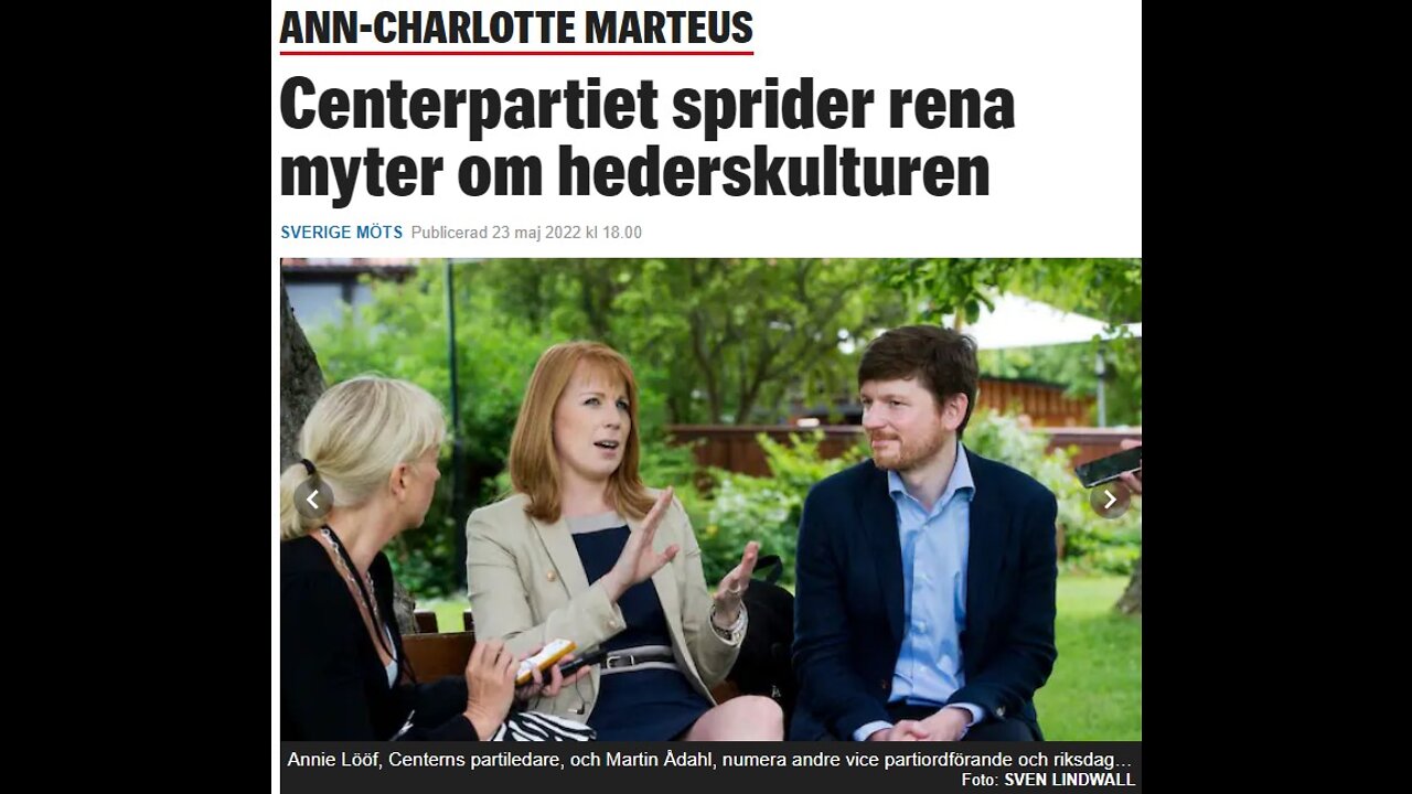 Centern sprider myter om hederskultur. Krönika från Expressen.