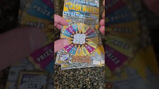 Winning 15X Cash Wheel Lottery Ticket!