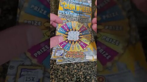 Winning 15X Cash Wheel Lottery Ticket!