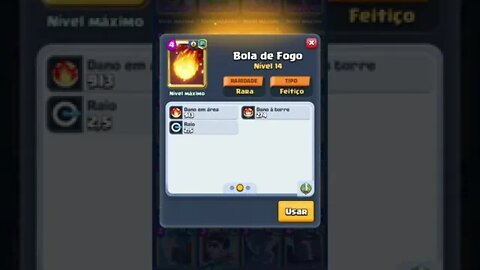 CLASH ROYALE - BOLA DE FOGO NÍVEL MÁXIMO