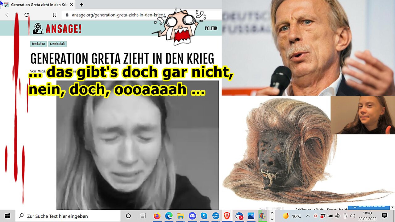 „Generation Greta zieht in den Krieg, usw.!!!“ ...