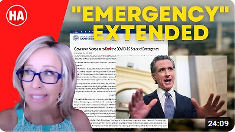 NEWSOM EXTENDS EMERGENCY TILL 2023!