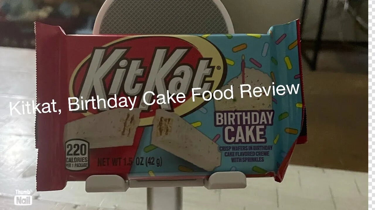 Kit Kat birthday cake food review.