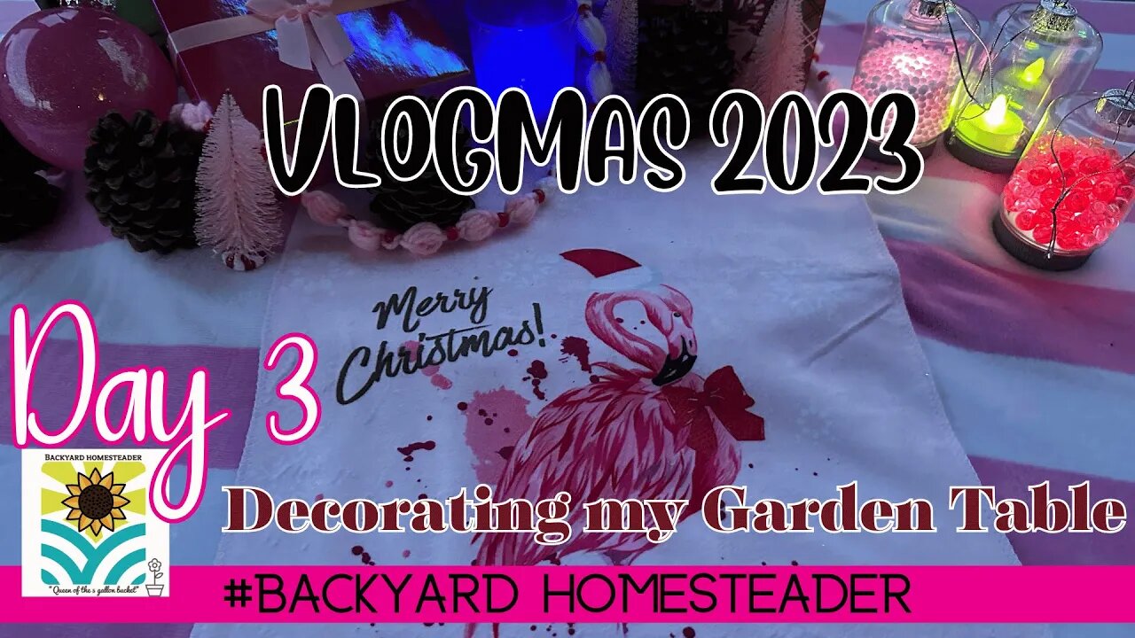 Decorating my Garden Table VLOGMAS DAY 3