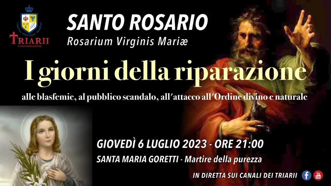 QUINTO APPUNTAMENTO PER “I GIORNI DELLA RIPARAZIONE” - SANTO ROSARIO