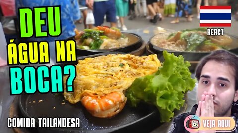 OMELETE com FRUTOS DO MAR e MUITO MAIS! Reagindo a COMIDAS DE RUA TAILANDESAS | Veja Aqui Reacts