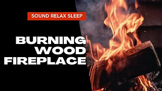 Relaxing Fireplace Loop 1 hour with wood crack sounds