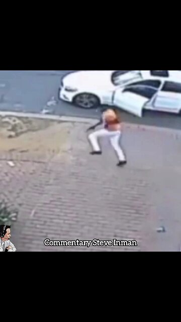 An armed robber ends up running scared