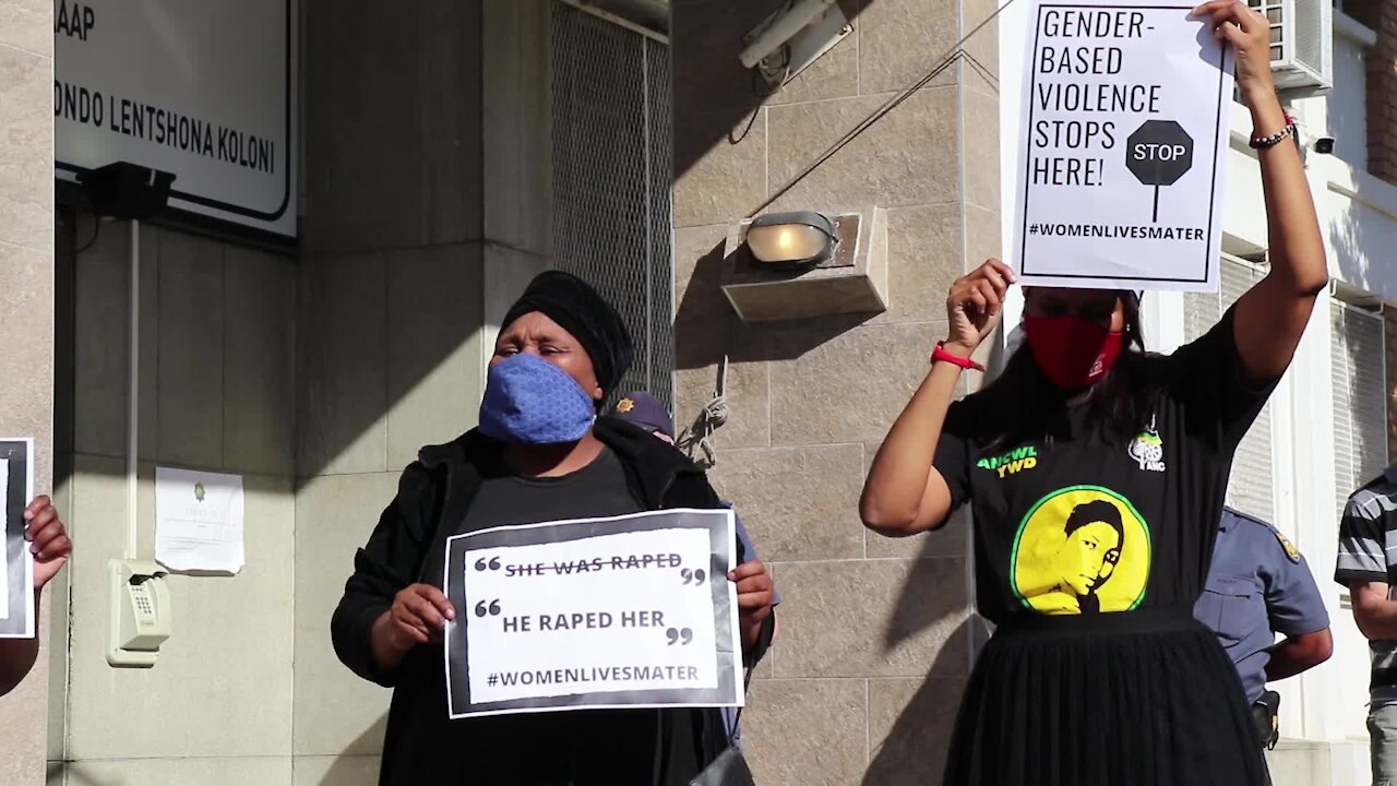 SOUTH AFRICA - Cape Town- Picket Against Gender-Based* Violence (Video) (CjZ)