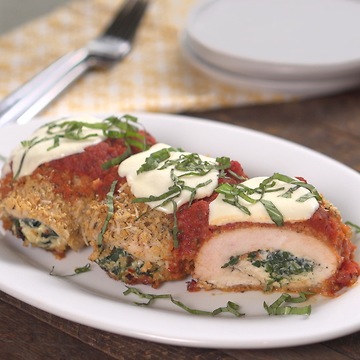 Baked Mozzarella Chicken Rolls