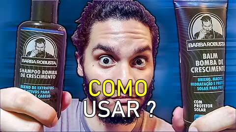 COMO USAR KIT CRESCIMENTO DA BARBA ROBUSTA 😱 | Passo a Passo Completo ✅