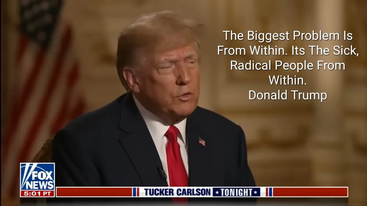 Tucker Carlson Talks W/ Donald Trump: Being Destroyed From Within!*