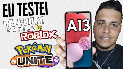 GALAXY A13 É BOM PARA JOGOS? TESTE DE CALL OF DUTY - ROBLOX - POKEMON UNITED PARTE 3