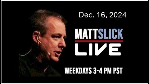 Matt Slick Live, 12/16/2024