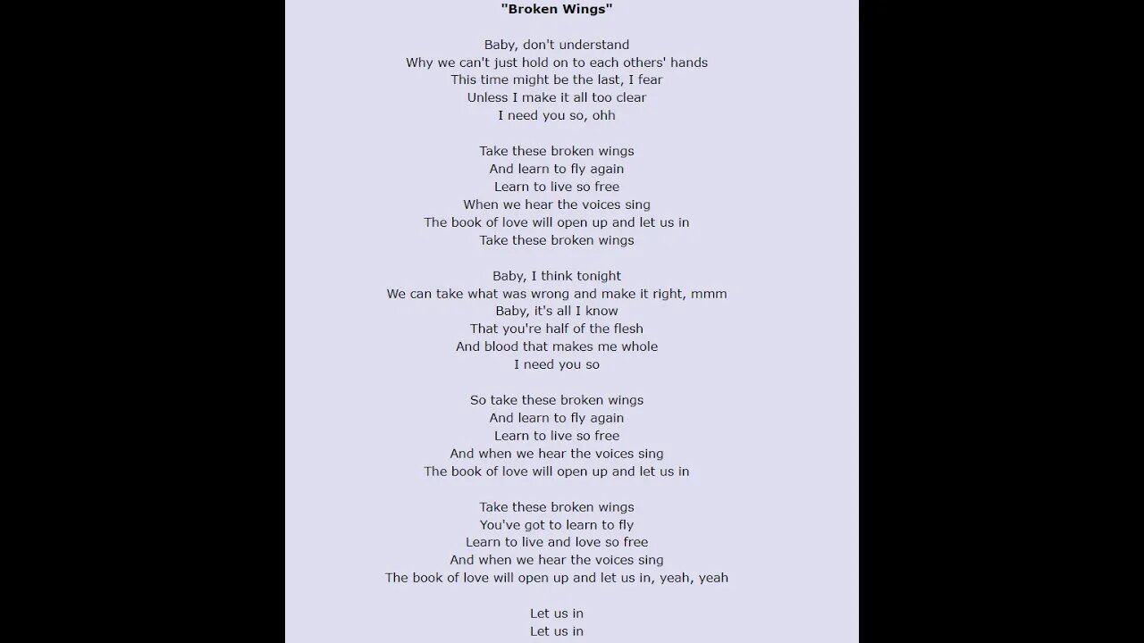 Broken Wings
