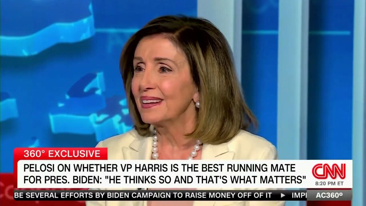 Nancy Pelosi refuses to answer whether Kamala Harris is the best running mate for Joe Biden.