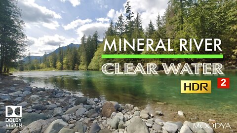 Nature Soundscape - Mental Health Retreat - Turquoise Mineral River 2 in HDR