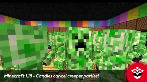 Minecraft 1.18 - Candles cancel creeper parties!