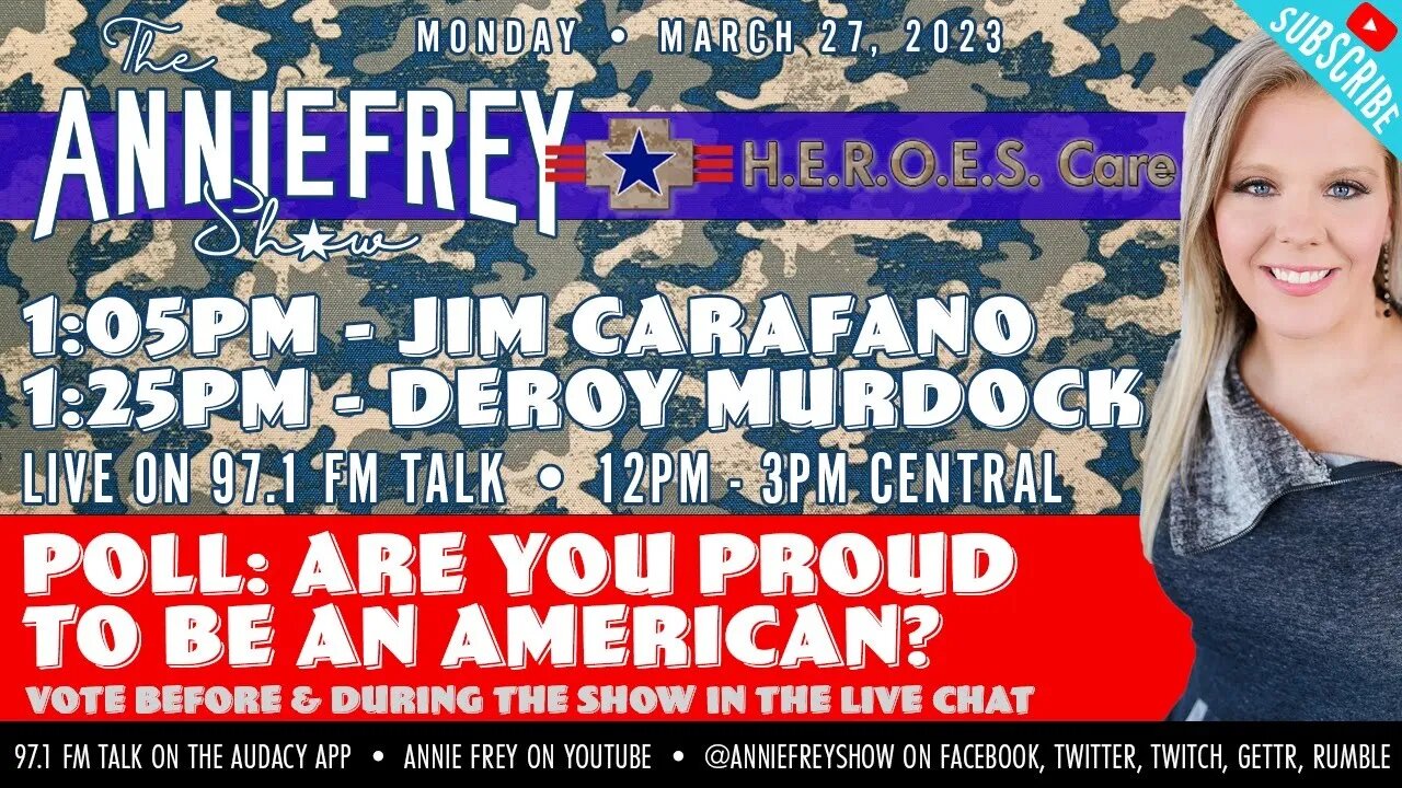 Are you proud to be an American? We are. • Annie Frey Show 3/28/23