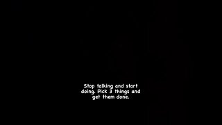 Stop talking and start doing.