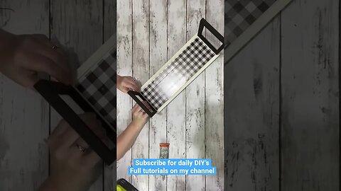 Farmhouse Tray DIY