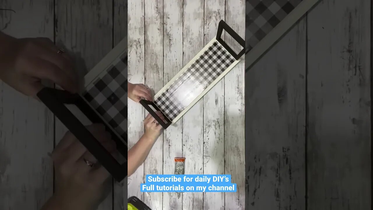 Farmhouse Tray DIY