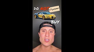 DO NOT buy a bugatti
