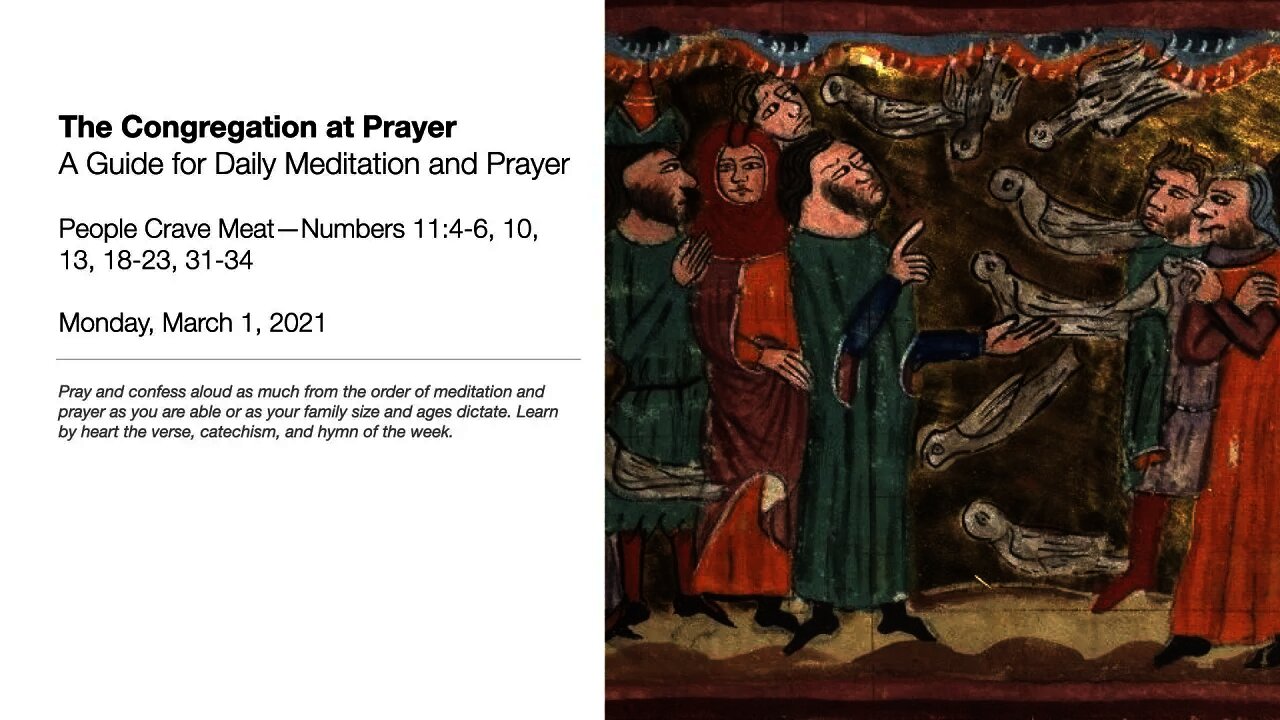 People Crave Meat—The Congregation at Prayer for March 1, 2021