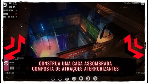 Horror Tycoon - Construa uma Casa Assombrada Composta de Atrações Aterrorizantes (Jogo para PC)