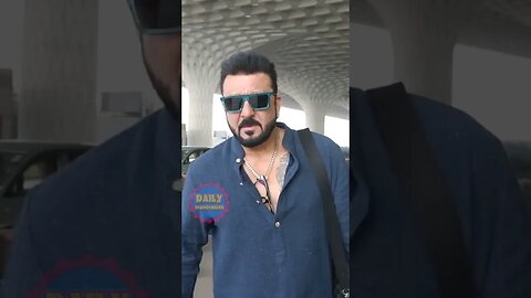 Sanjay Dutt Flying From Mumbai Spotted At Airport