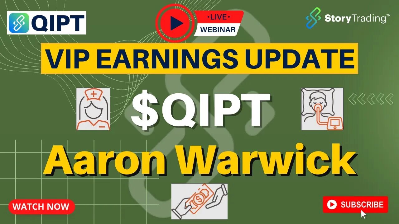 Earnings Update on $QIPT with Aaron Warwick | StoryTrading