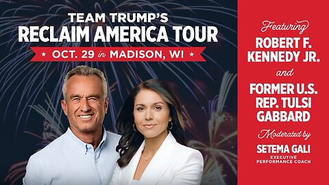 Reclaim America Tour w/ Tulsi Gabbard & RFK Jr. in Madison, WI