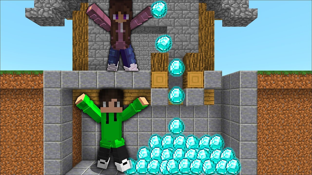 5 WAYS TO STEAL MY FRIEND'S DIAMONDS - Minecraft!