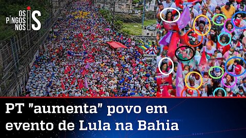 Lula publica foto "fake" nas redes sociais com pessoas duplicadas