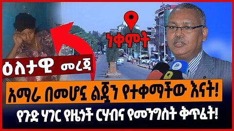 አማራ በመሆኗ ልጇን የተቀማችው እናት❗️የጉድ ሃገር የዜጎች ርሃብና የመንግስት ቅጥፈት❗️