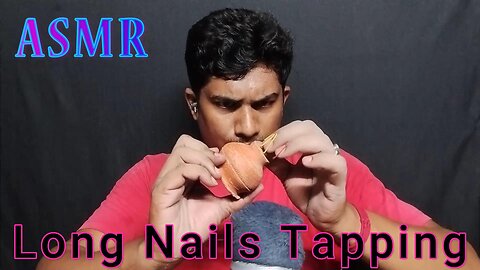 asmr of fast and aggressive long nails tapping