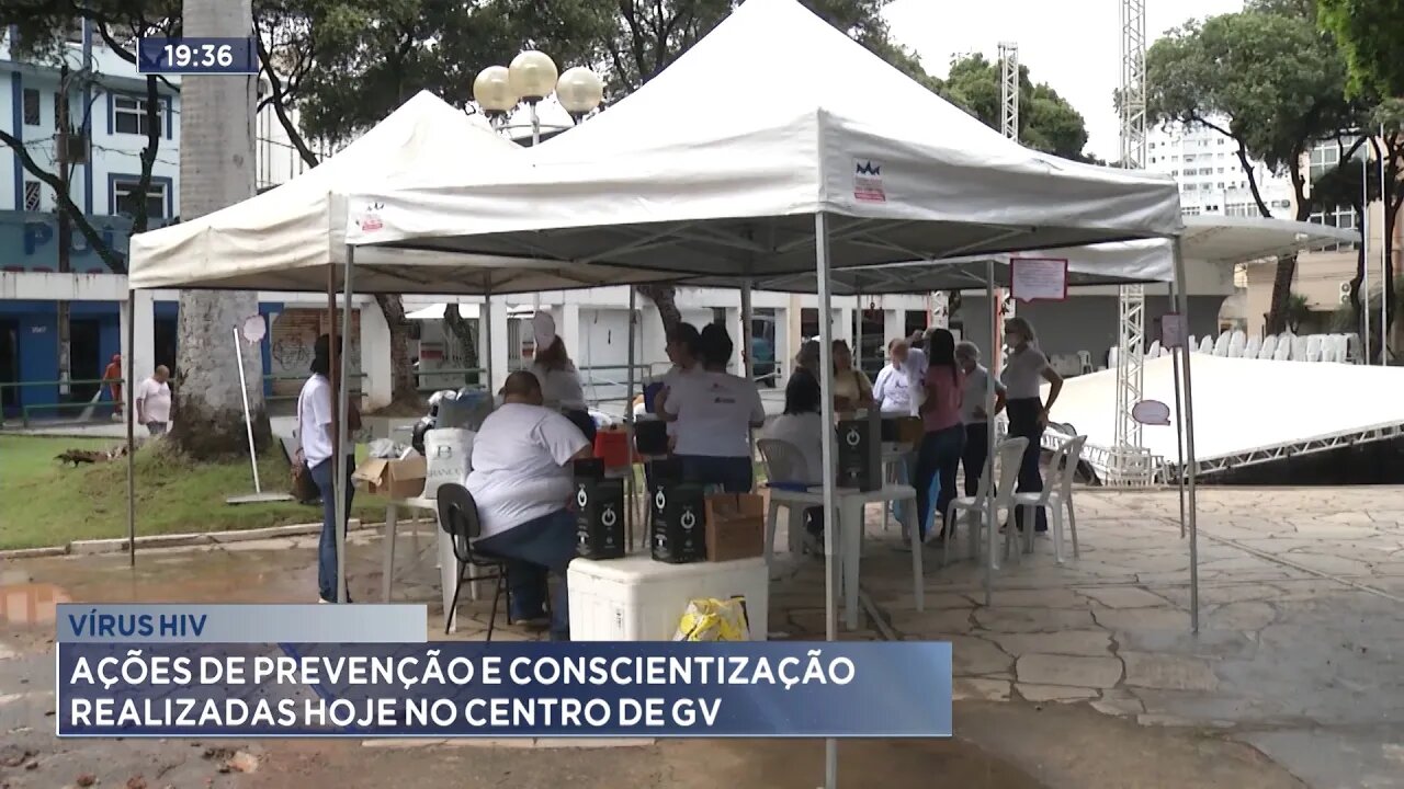 Vírus HIV: ações de prevenção e conscientização realizadas hoje no centro de GV.