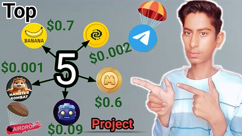 Telegram Top 5 Coin Mining Projects And Coin Withdrawal in Biggest Exchange ||