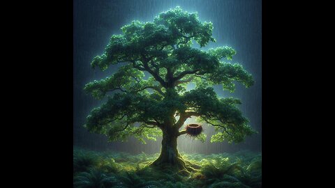 Night Tree Singing Relaxing Music. Peacefull Sleep 😴 Music