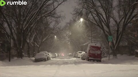 The streets are snowy today