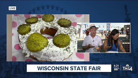 WI State Fair: TMJ4 anchors try Dill Pickle Donut