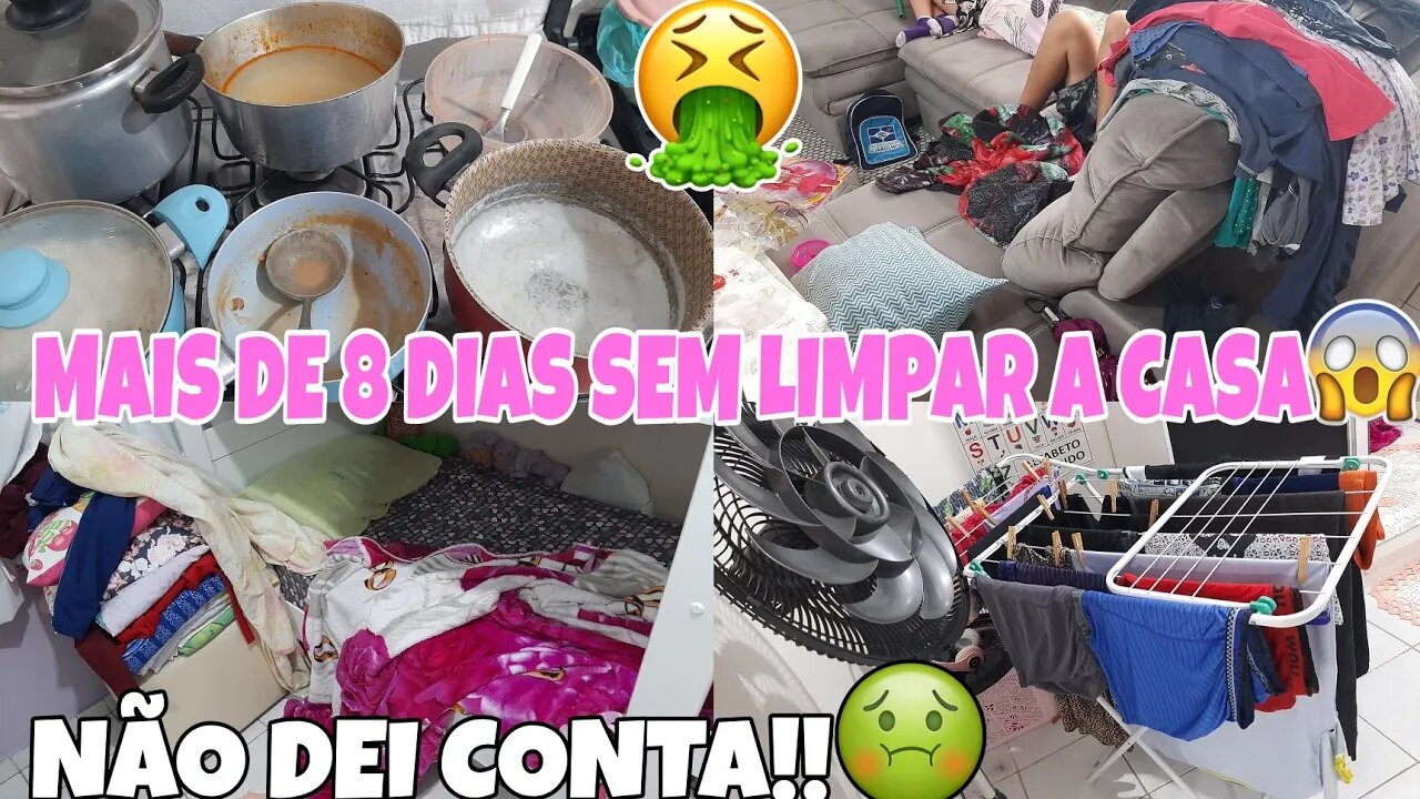 MAIS DE 8 DIAS SEM FAXINAš¤¢FICOU PODRE𤮠NĆO DEI CONTAš„µ #quenojo #faxinapesada #8diassemfaxina